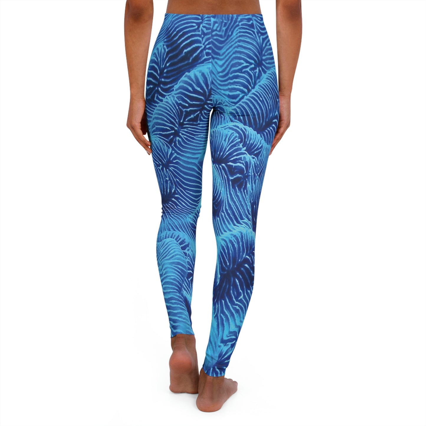 Beach Ocean Women Leggings, One of a Kind Gift - Unique Workout Activewear tights for Wife fitness, Mother, Girlfriend Christmas Gift