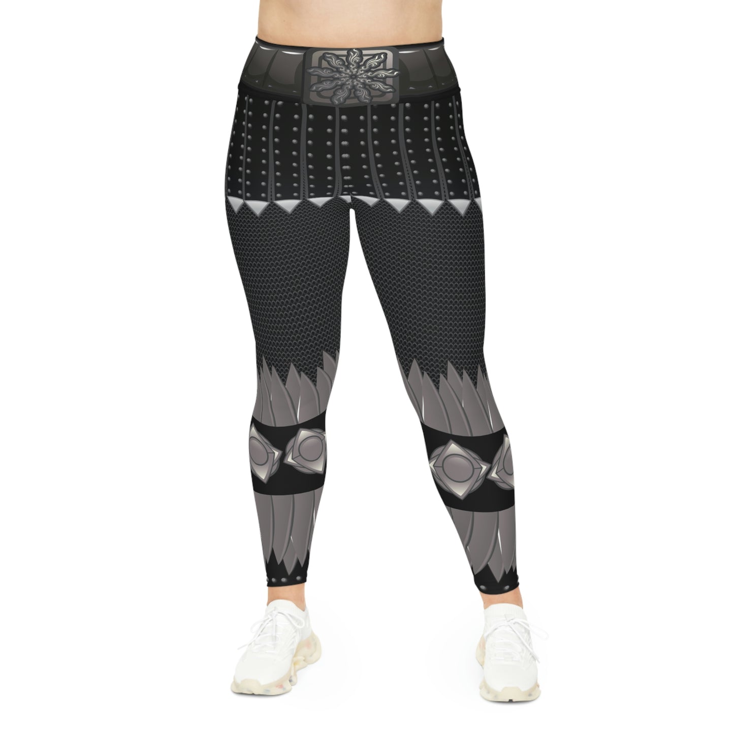 Viking Pants Cute Plus Size Leggings, One of a Kind Gift - Unique Workout Activewear tights for Wife fitness, Mother, Girlfriend Christmas Gift