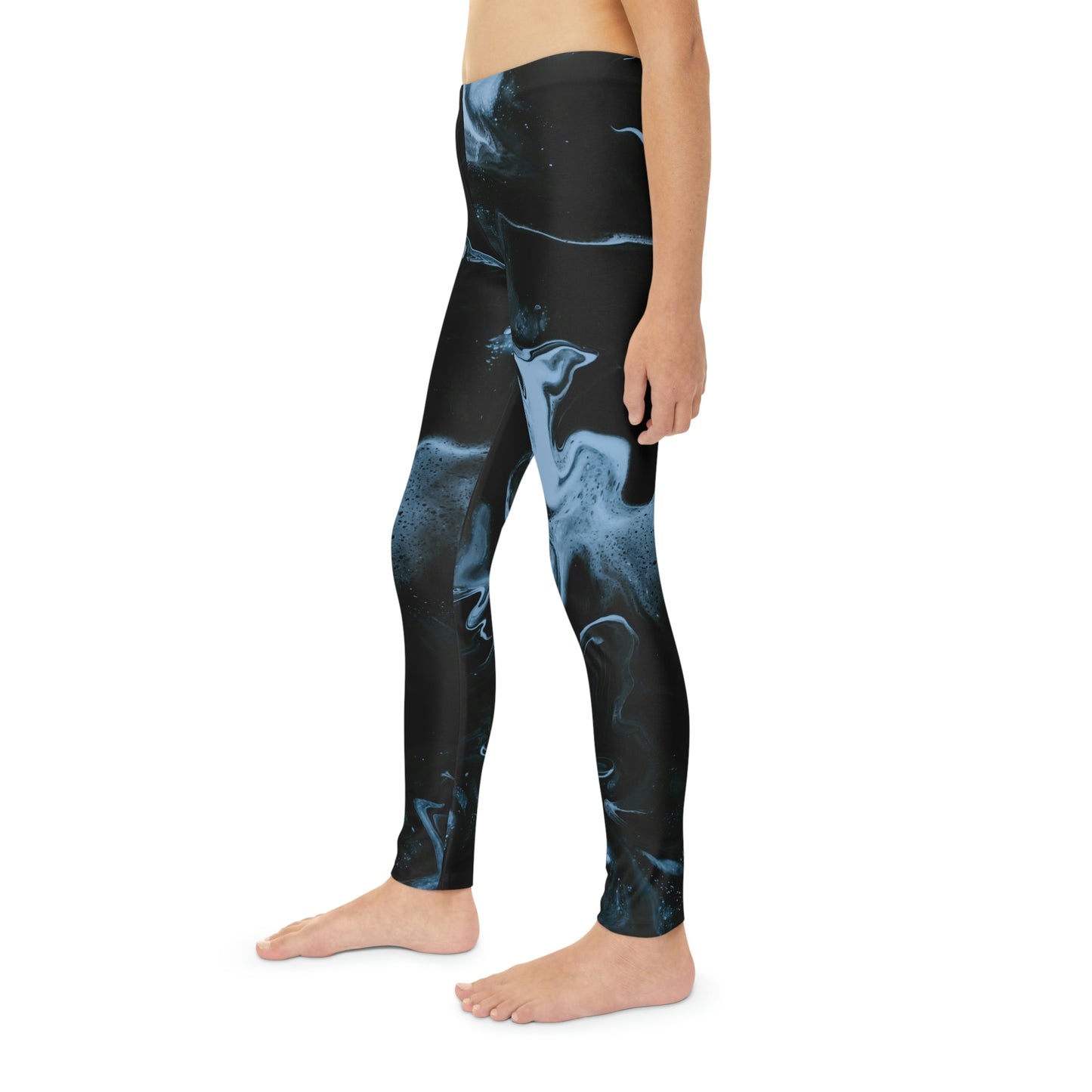 Marble Youth outh Leggings,  One of a Kind Gift - Unique Workout Activewear tights for  kids Fitness , Daughter, Niece  Christmas Gift