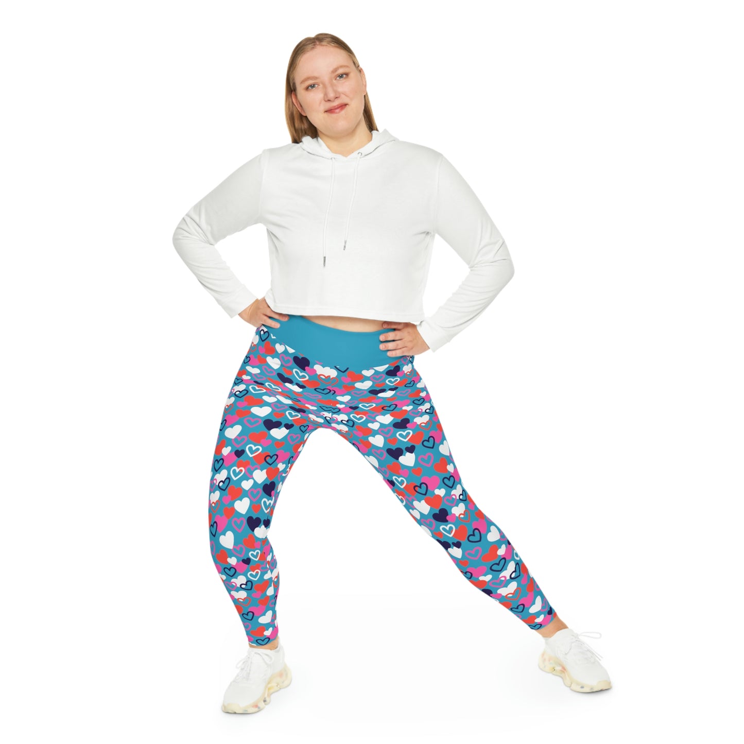 Plus Size Valentines Day Plus Size Leggings One of a Kind Gift - Unique Workout Activewear tights for  kids Fitness , Daughter, Niece  Christmas Gift