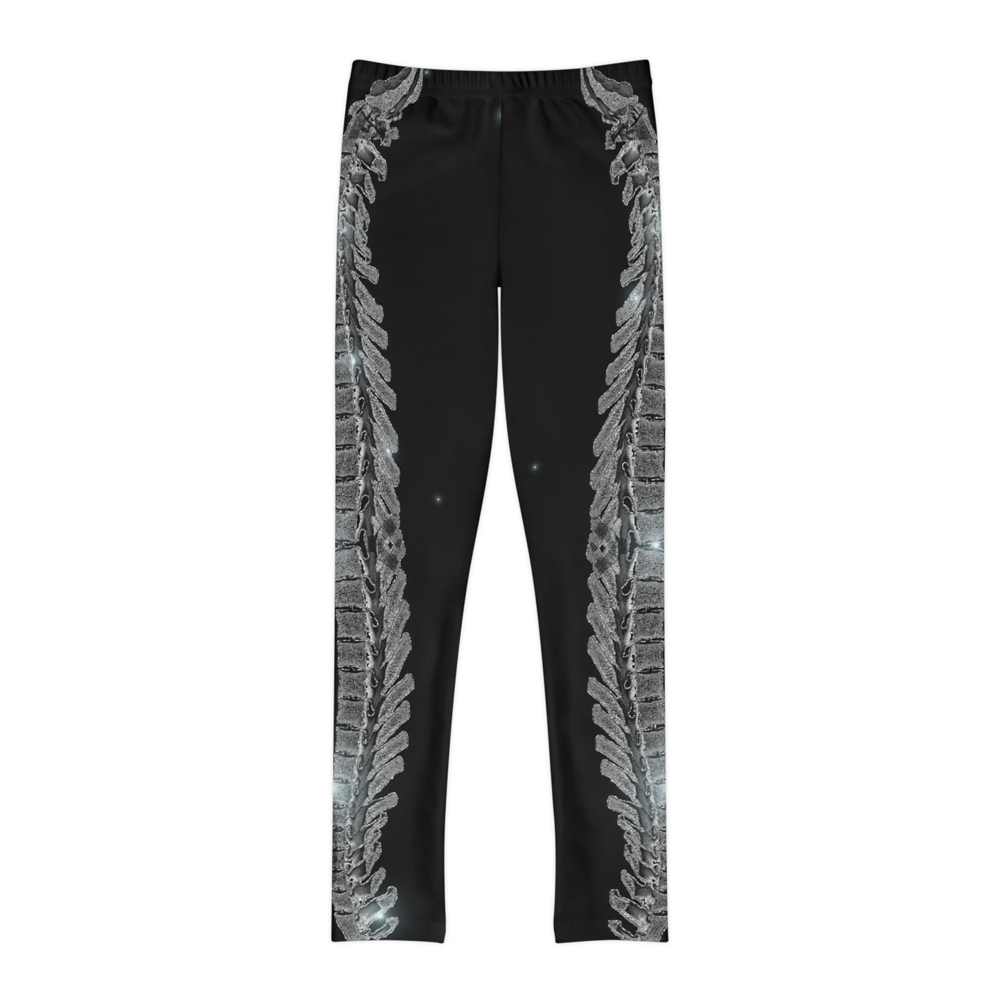 Spine Anatomy Youth Leggings, One of a Kind Gift - Workout Activewear tights for kids, Granddaughter, Niece Christmas Gift