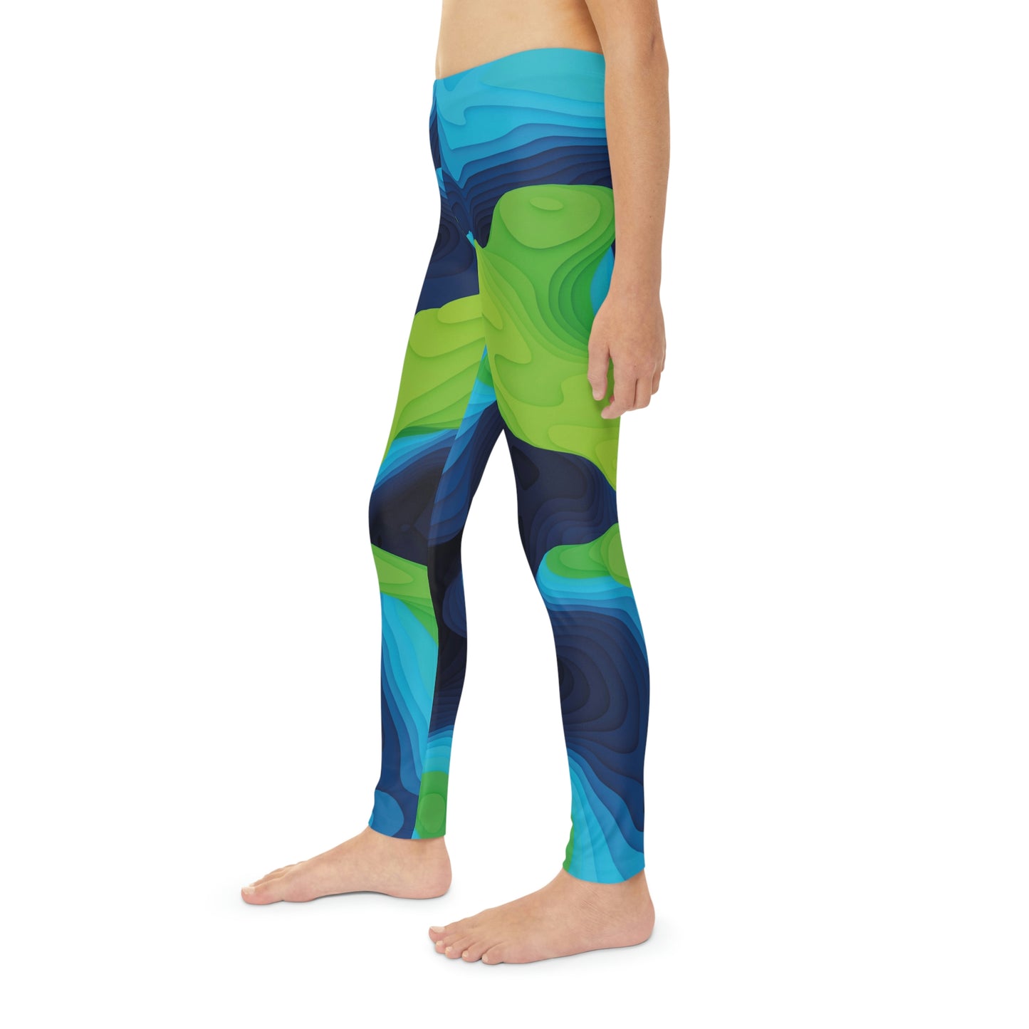 Youth Leggings,  One of a Kind Gift - Unique Workout Activewear tights for a kid Fitness Enthusiast , Daughter, Niece  Christmas Gift