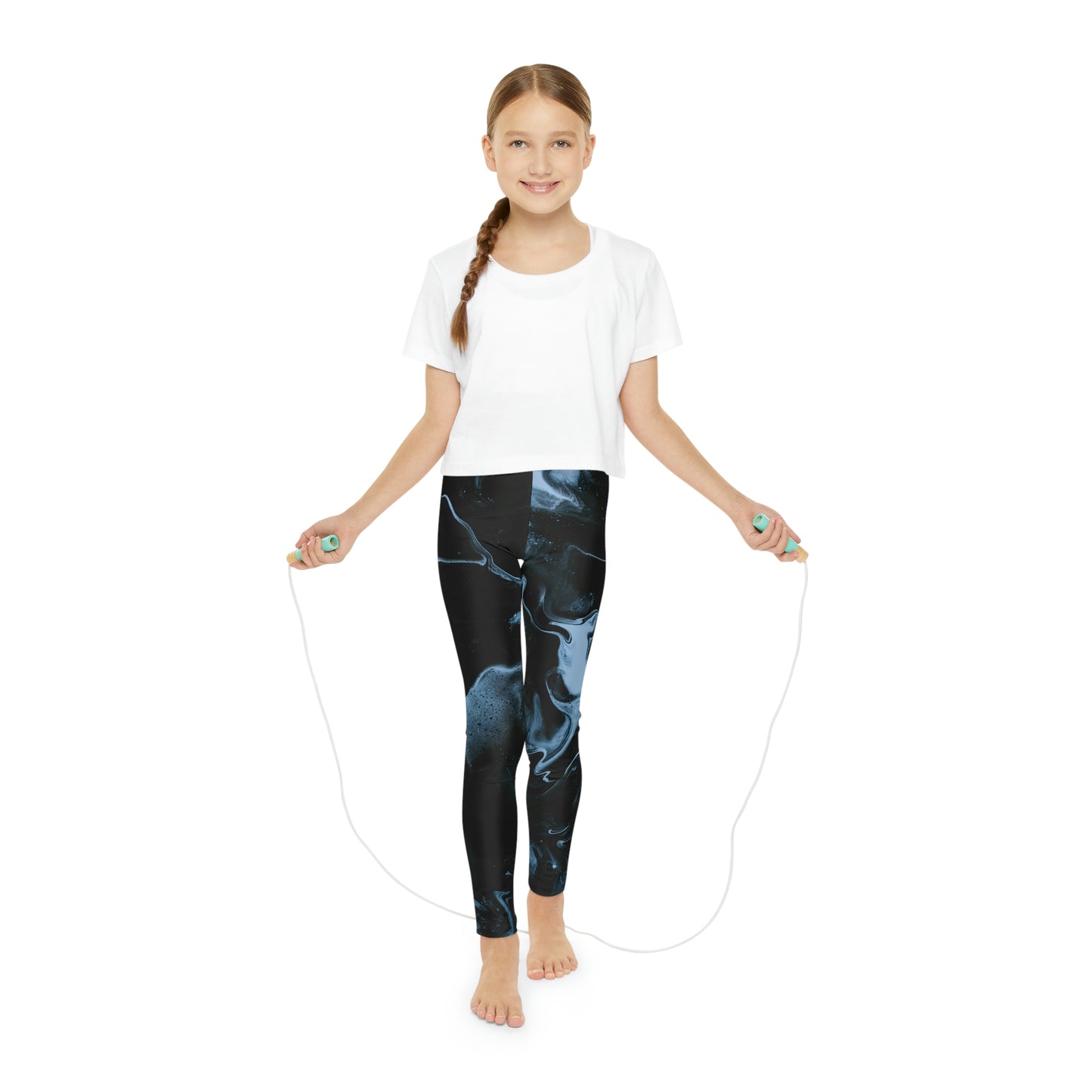 Marble Youth outh Leggings,  One of a Kind Gift - Unique Workout Activewear tights for  kids Fitness , Daughter, Niece  Christmas Gift