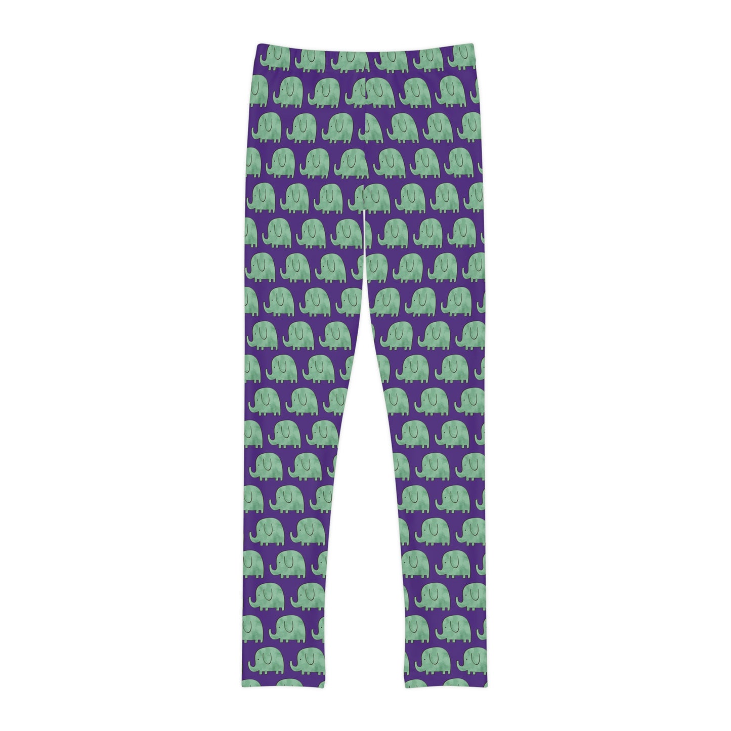 Elephant animal kingdom, Safari Youth Leggings,  One of a Kind Gift - Unique Workout Activewear tights for kids, Daughter, Niece  Christmas Gift