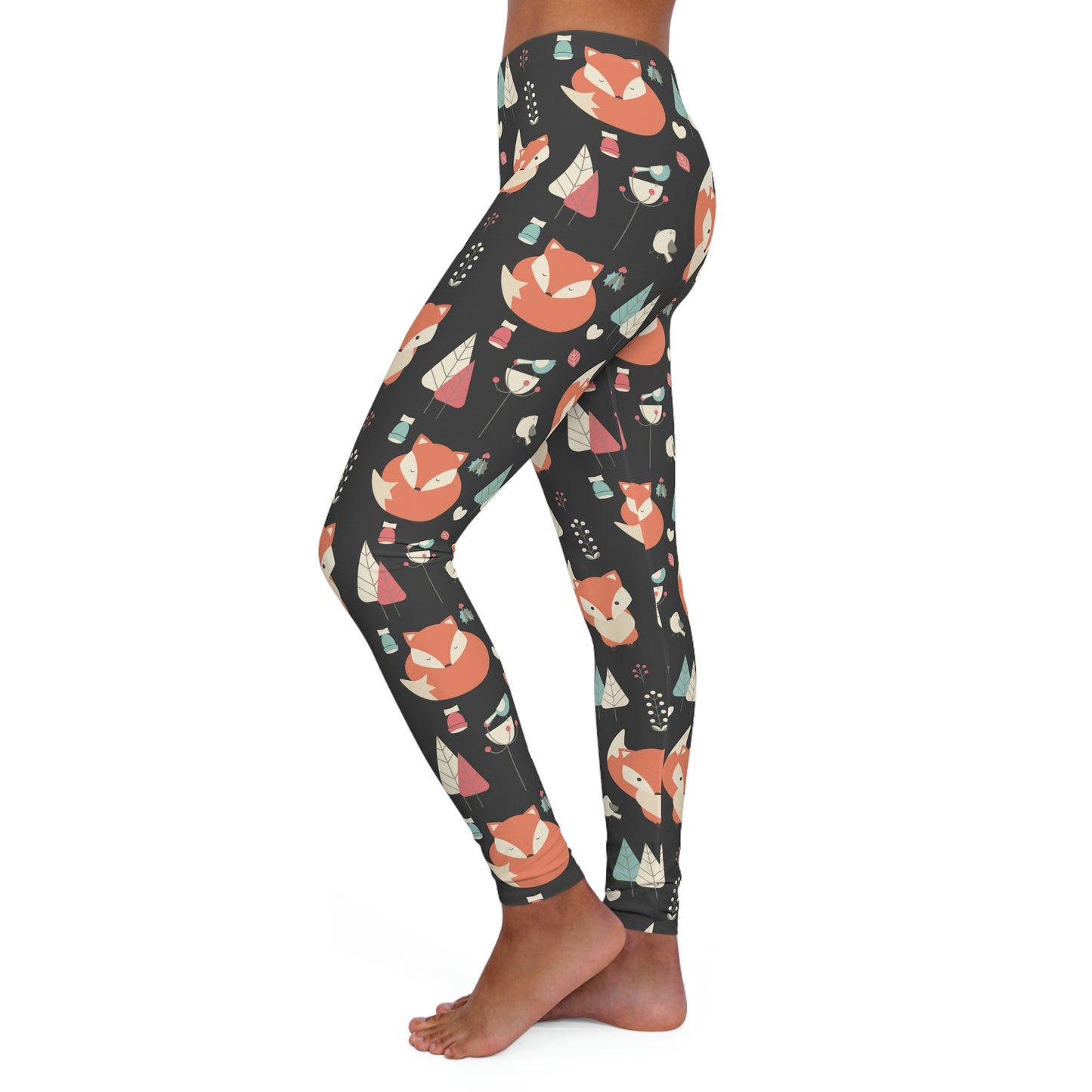 Fox Safari Animal Kingdom  Women Leggings . One of a Kind Workout Activewear tights for Mothers Day, Girlfriend, Gift for Her