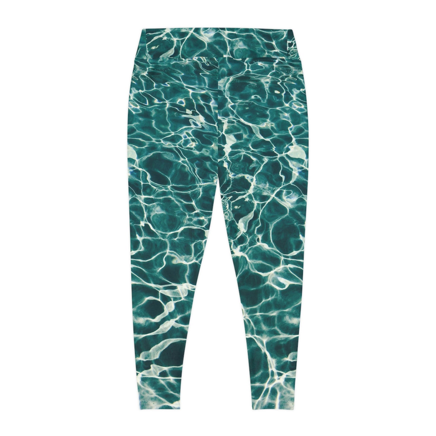 Beach Ocean Plus Size Leggings Viking Pants Cute Plus Size Leggings, One of a Kind Gift - Unique Workout Activewear tights for Wife fitness, Mother, Girlfriend Christmas Gift