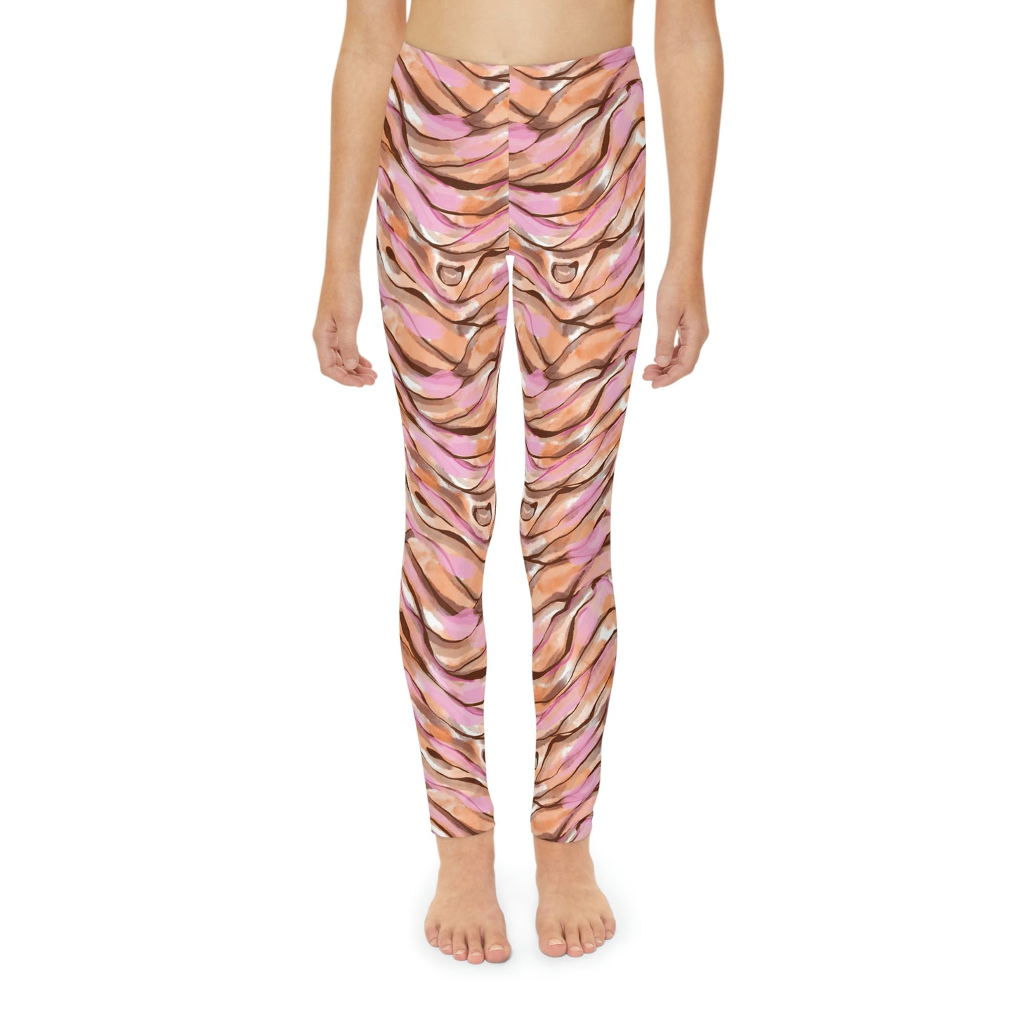 Tiger Youth Leggings,  One of a Kind Gift - Unique Workout Activewear tights for  kids Fitness , Daughter, Niece  Christmas Gift