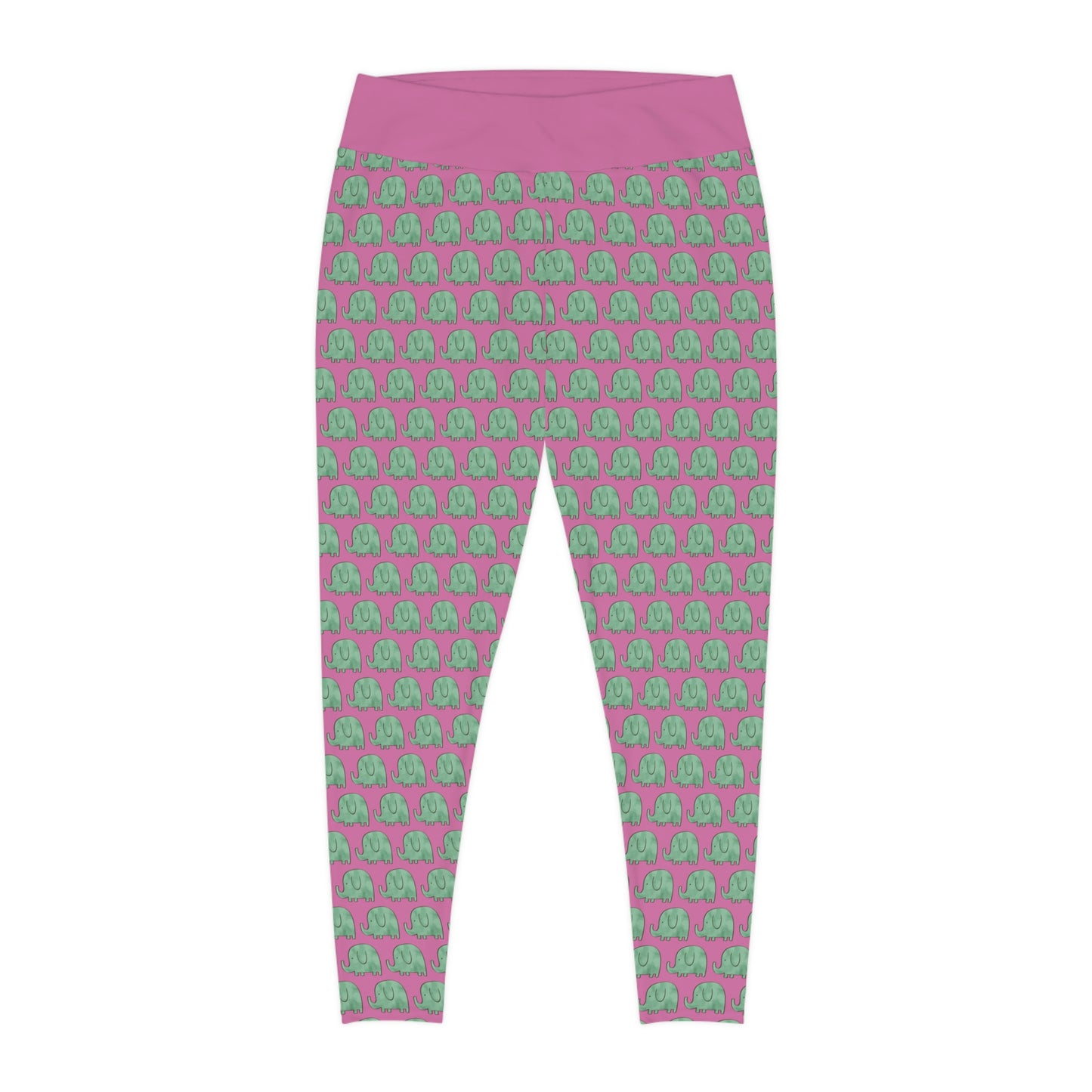 Elephant Plus Size Leggings animal kingdom, One of a Kind Workout Activewear for Wife Fitness, Best Friend, mom and me tights Christmas Gift