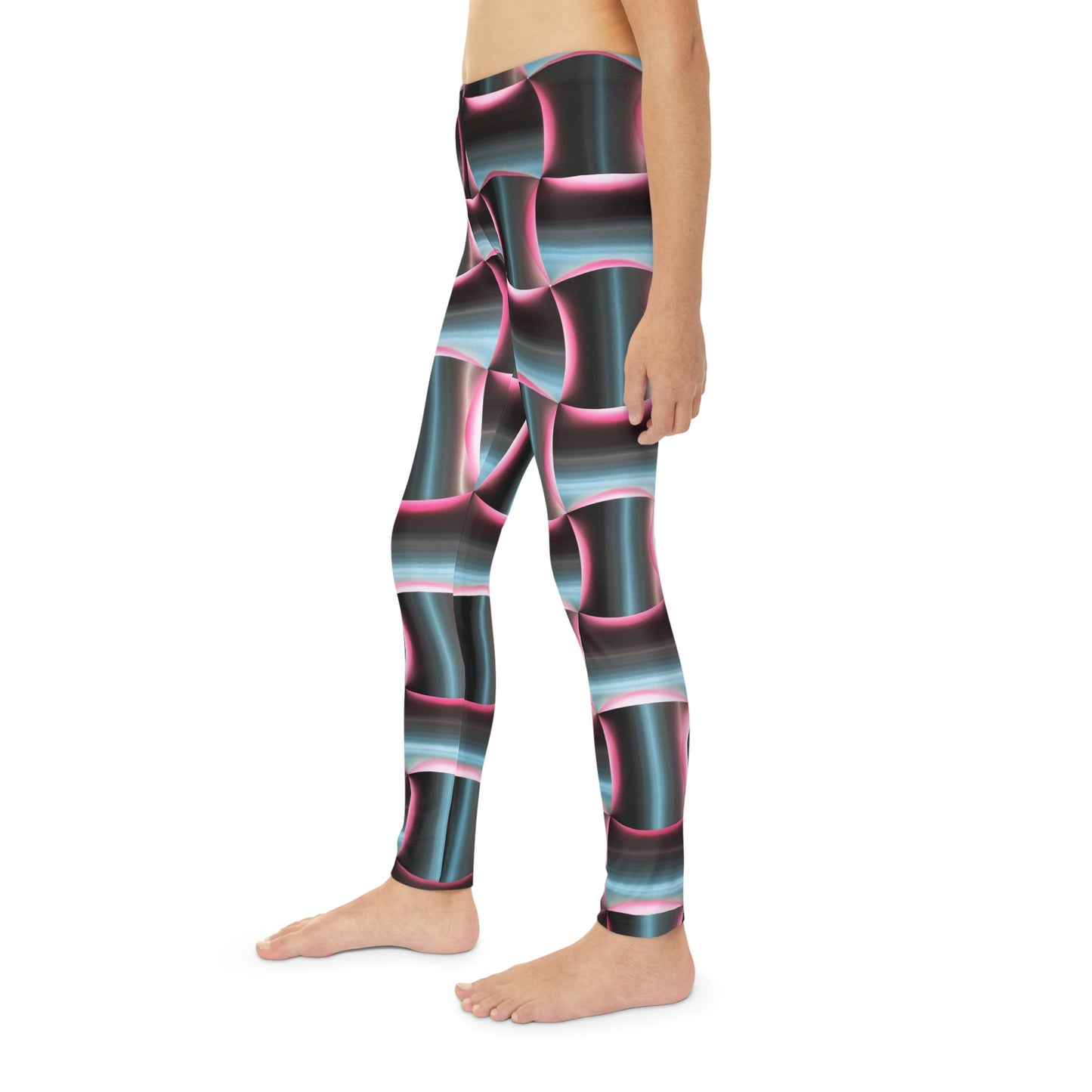 Robot Cute Summer Youth Leggings, One of a Kind Gift - Workout Activewear tights for kids, Granddaughter, Niece Christmas Gift