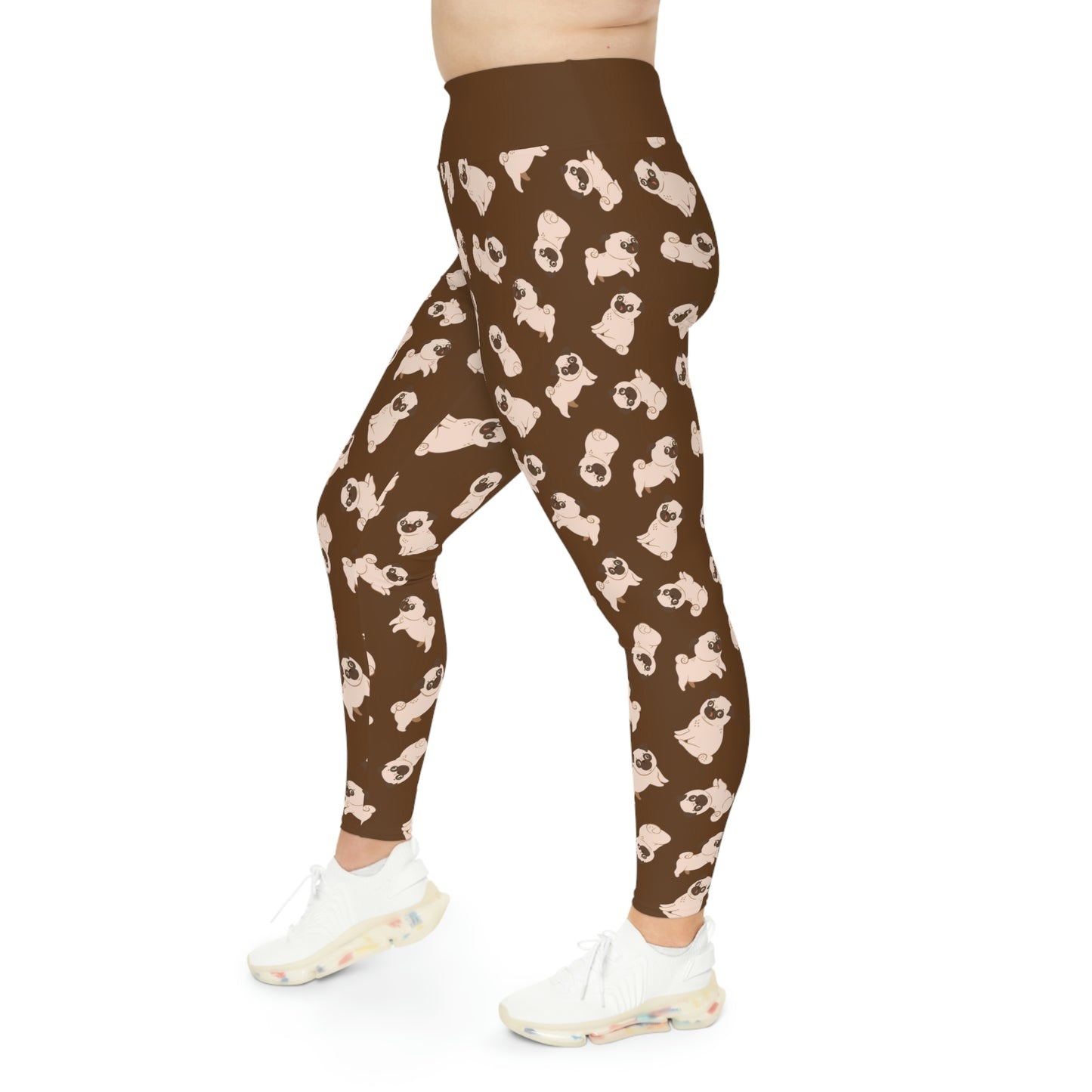 Dog Mom Plus Size Leggings One of a Kind Gift - Unique Workout Activewear tights for Mom fitness, Mothers Day, Girlfriend Christmas Gift