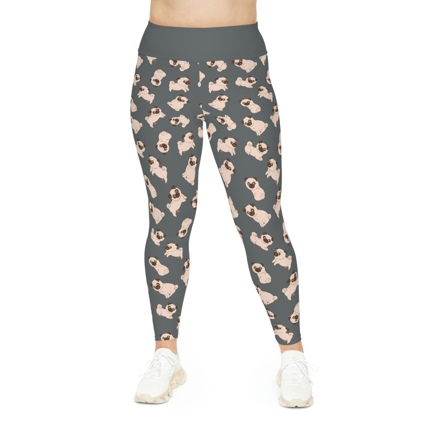 Dog Mom Plus Size Leggings One of a Kind Gift - Unique Workout Activewear tights for Mom fitness, Mothers Day, Girlfriend Christmas Gift