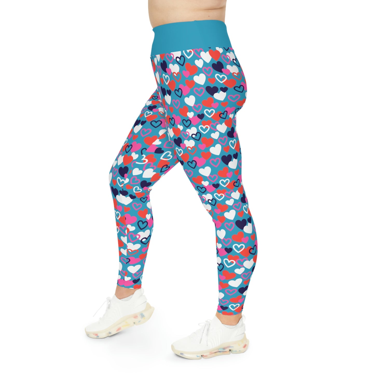 Plus Size Valentines Day Plus Size Leggings One of a Kind Gift - Unique Workout Activewear tights for  kids Fitness , Daughter, Niece  Christmas Gift