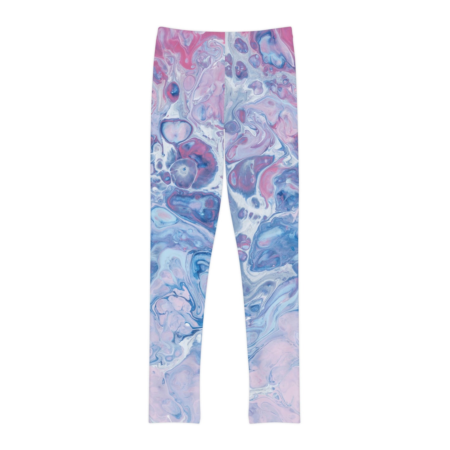 Marble Youth Leggings, One of a Kind Gift - Unique Workout Activewear tights for kids , Daughter, Niece Christmas Gift