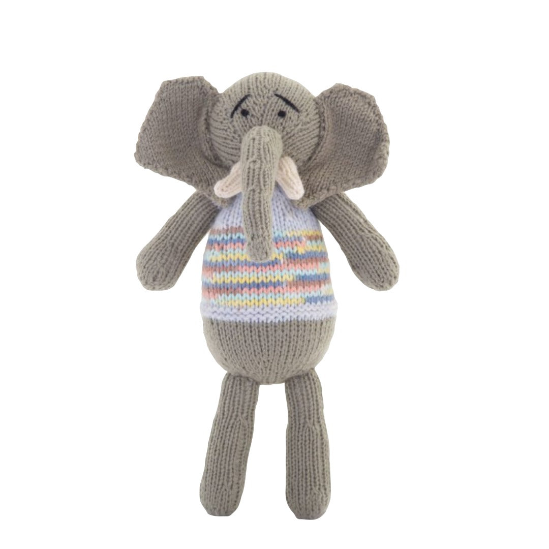 Jumbo Elephant Handmade Crochet stuffed Doll for Montessori Play, Nursery Decor, and Baby Shower Gifts . Granddaughter, niece, nephew & grandson