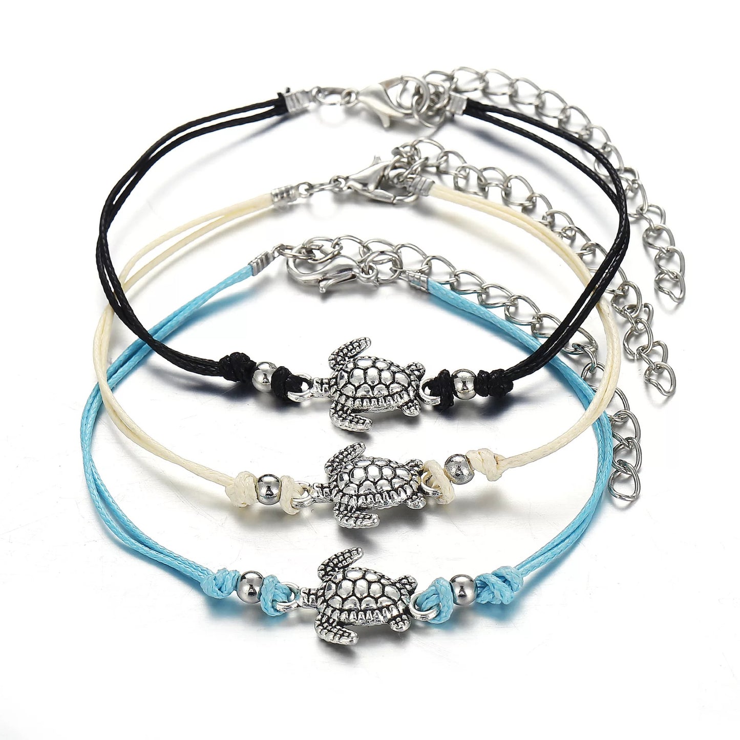 Sea Turtle Wax Rope Anklet