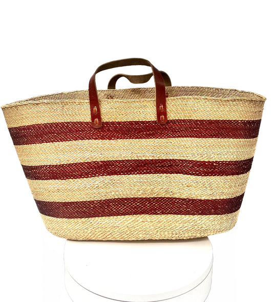 Neema Handwoven Tote Basket Bag