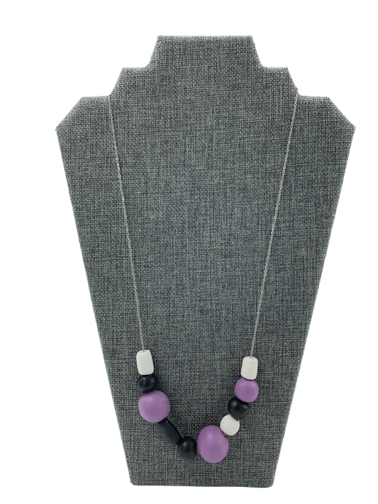 Monochrome Chunky Terracotta Beads Necklace