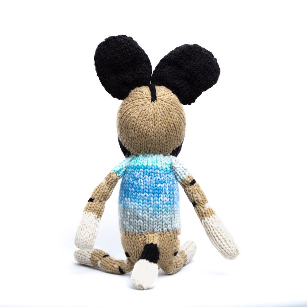 Wild Dog handmade crochet knit stuffed Doll, Montessori Play, Nursery Decor, Baby Shower Gifts . Granddaughter, niece, nephew & grandson