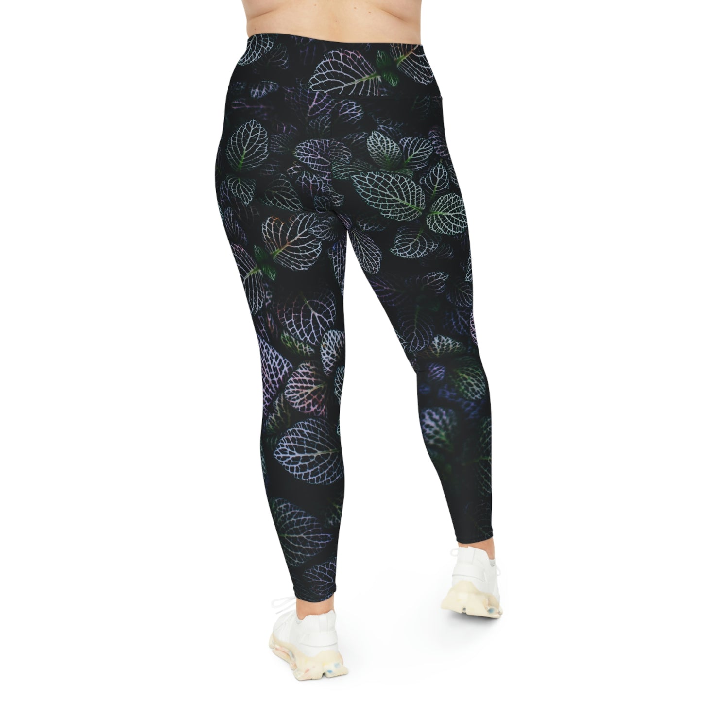 Fall Leaves Plus Size Leggings Cute Leggings, One of a Kind Gift - Workout Activewear tights for Mothers Day, Girlfriend