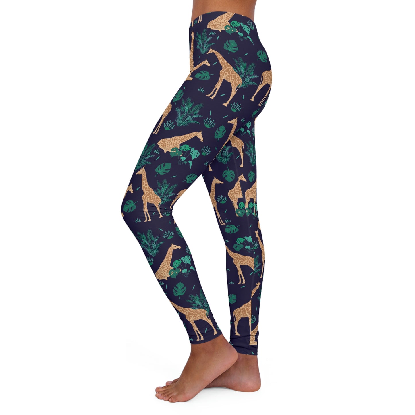 Giraffe animal kingdom, Safari Women Leggings, One of a Kind Gift - Unique Workout Activewear tights for Wife, Girlfriend, Mothers Day Gift