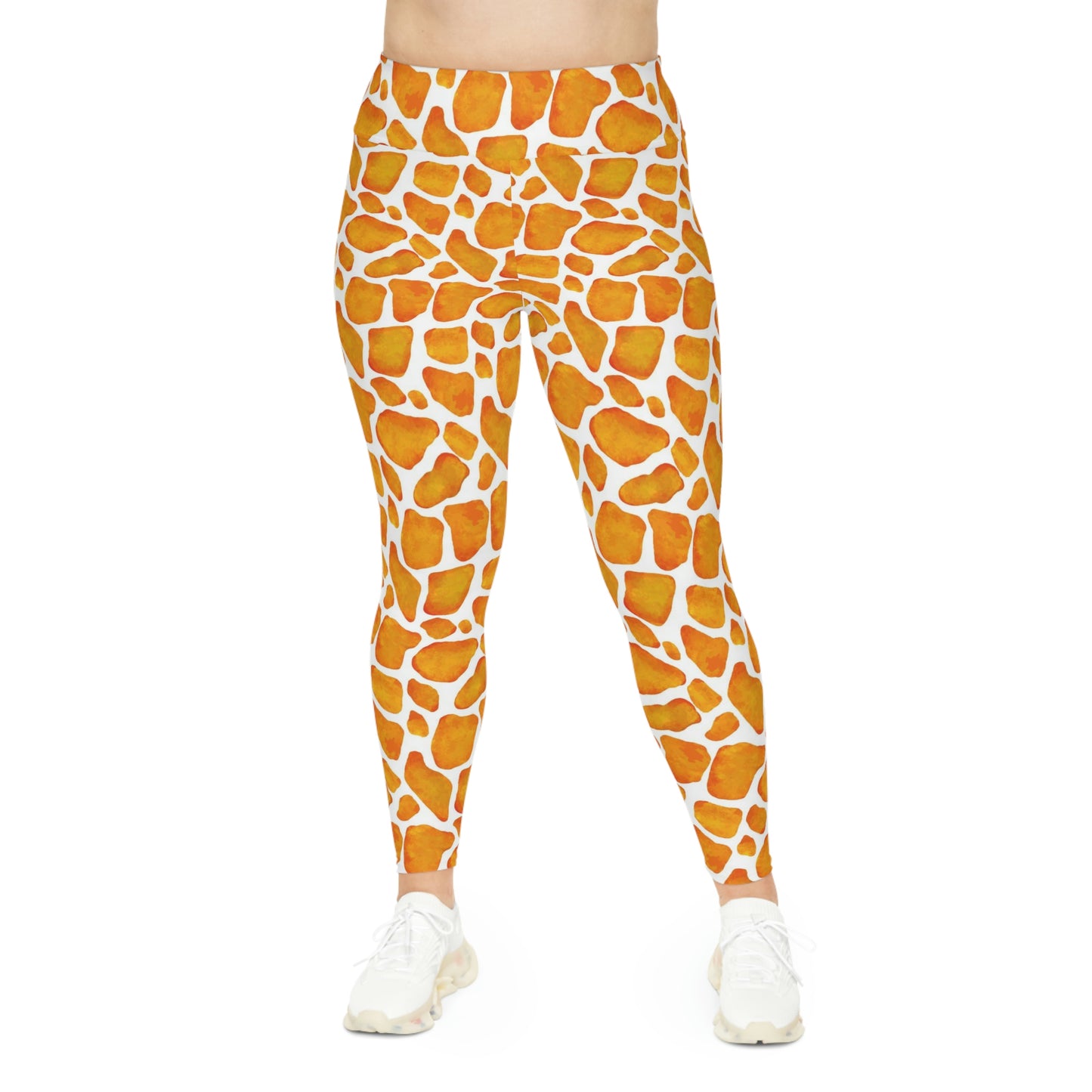 Giraffe Plus Size Leggings animal kingdom, One of a Kind Workout Activewear for Wife Fitness, Best Friend, mom and me tights Christmas Gift