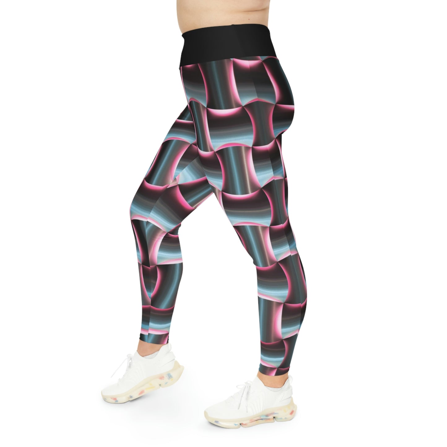 Robot Plus Size Leggings Plus Size Leggings One of a Kind Gift - Unique Workout Activewear tights for Mom fitness, Mothers Day, Girlfriend Christmas Gift