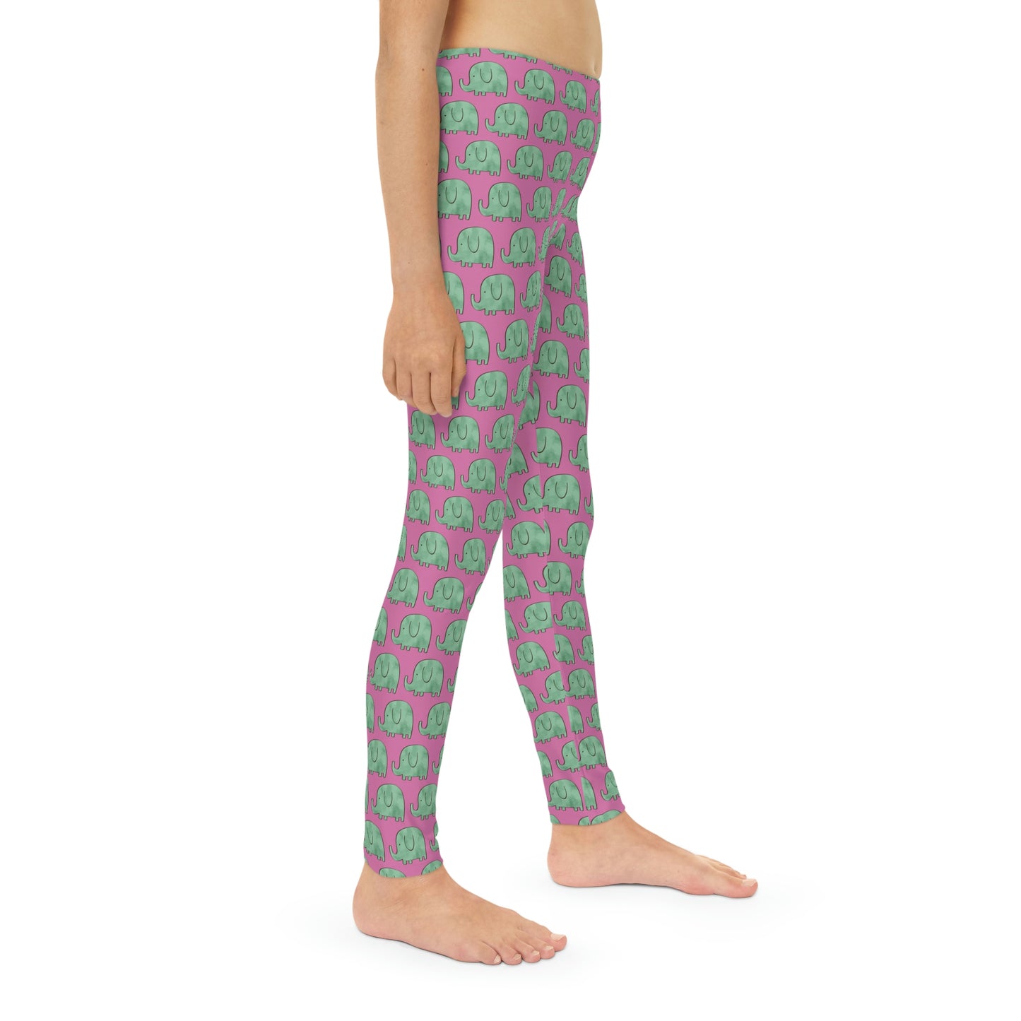 Elephant animal kingdom, Safari Youth Leggings, One of a Kind Gift - Unique Workout Activewear tights for kids, Daughter, Niece Christmas Gift