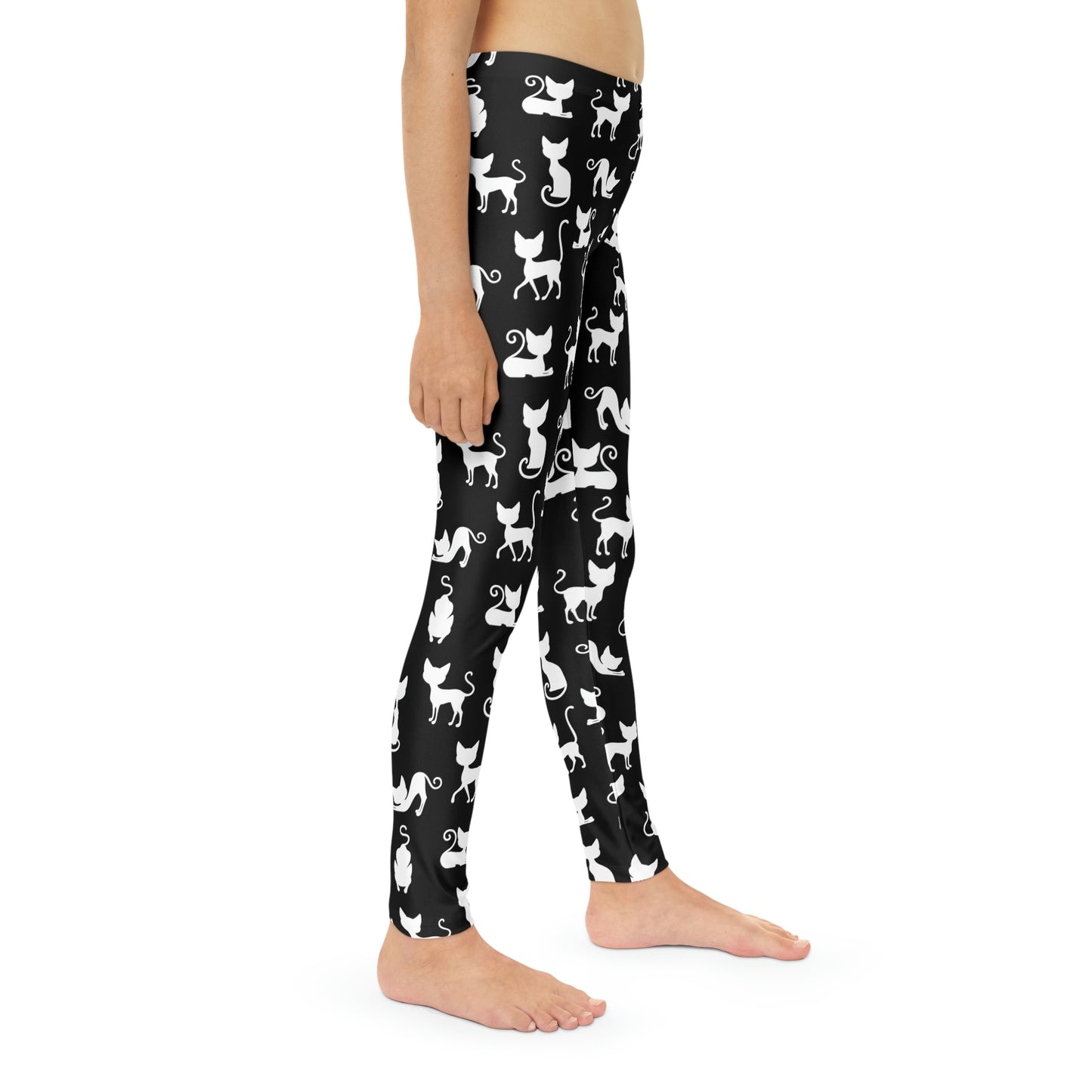 Cat Youth Leggings,  One of a Kind Gift - Unique Workout Activewear tights for  kids Fitness , Daughter, Niece  Christmas Gift