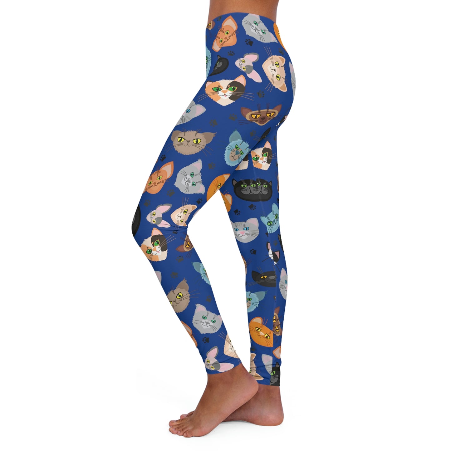 Cat Mom animal kingdom, Women Leggings, One of a Kind Workout Activewear for Wife Fitness, Best Friend, mom and me tights Christmas Gift