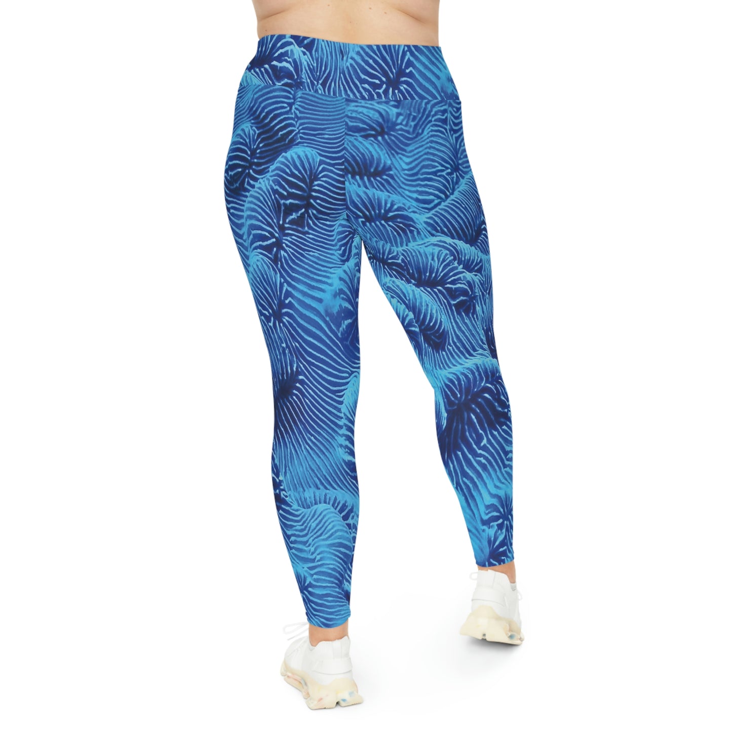 Beach Ocean Plus Size Leggings One of a Kind Gift - Unique Workout Activewear tights for Wife fitness, Mother, Girlfriend Christmas Gift