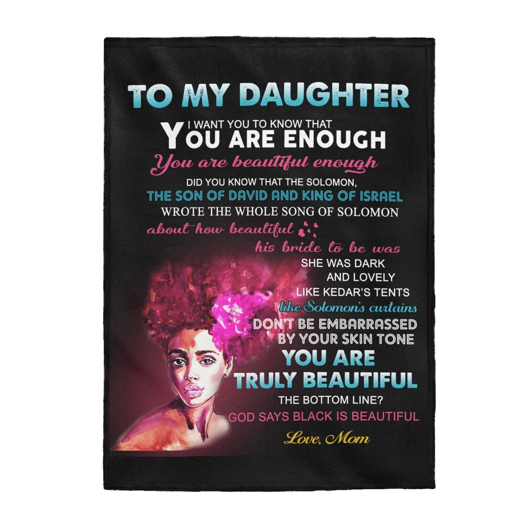 Wakanda Velveteen Plush Blanket (Daughter from Mom)