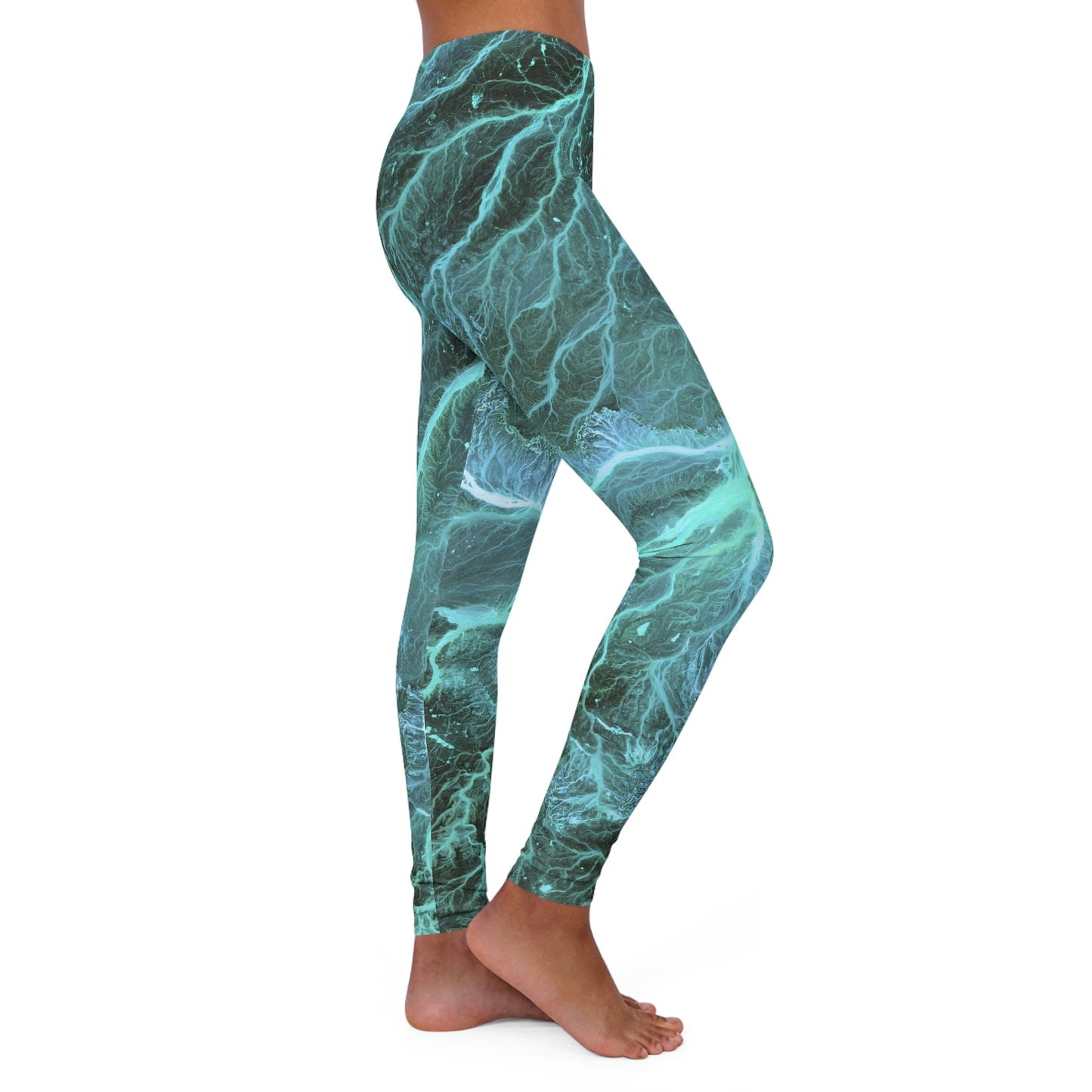 Night lights Galaxy Plus Size Leggings One of a Kind Gift - Unique Workout Activewear tights for Mom fitness, Mothers Day, Girlfriend Christmas