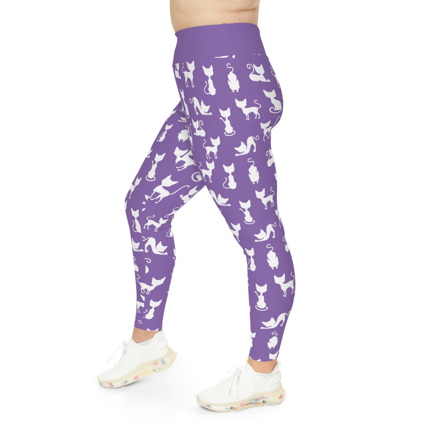 Cat Mom Pawsome Plus Size Leggings Plus Size Leggings One of a Kind Gift - Unique Workout Activewear tights for  kids Fitness , Daughter, Niece  Christmas Gift