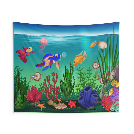 Undersea life Indoor Wall Tapestries