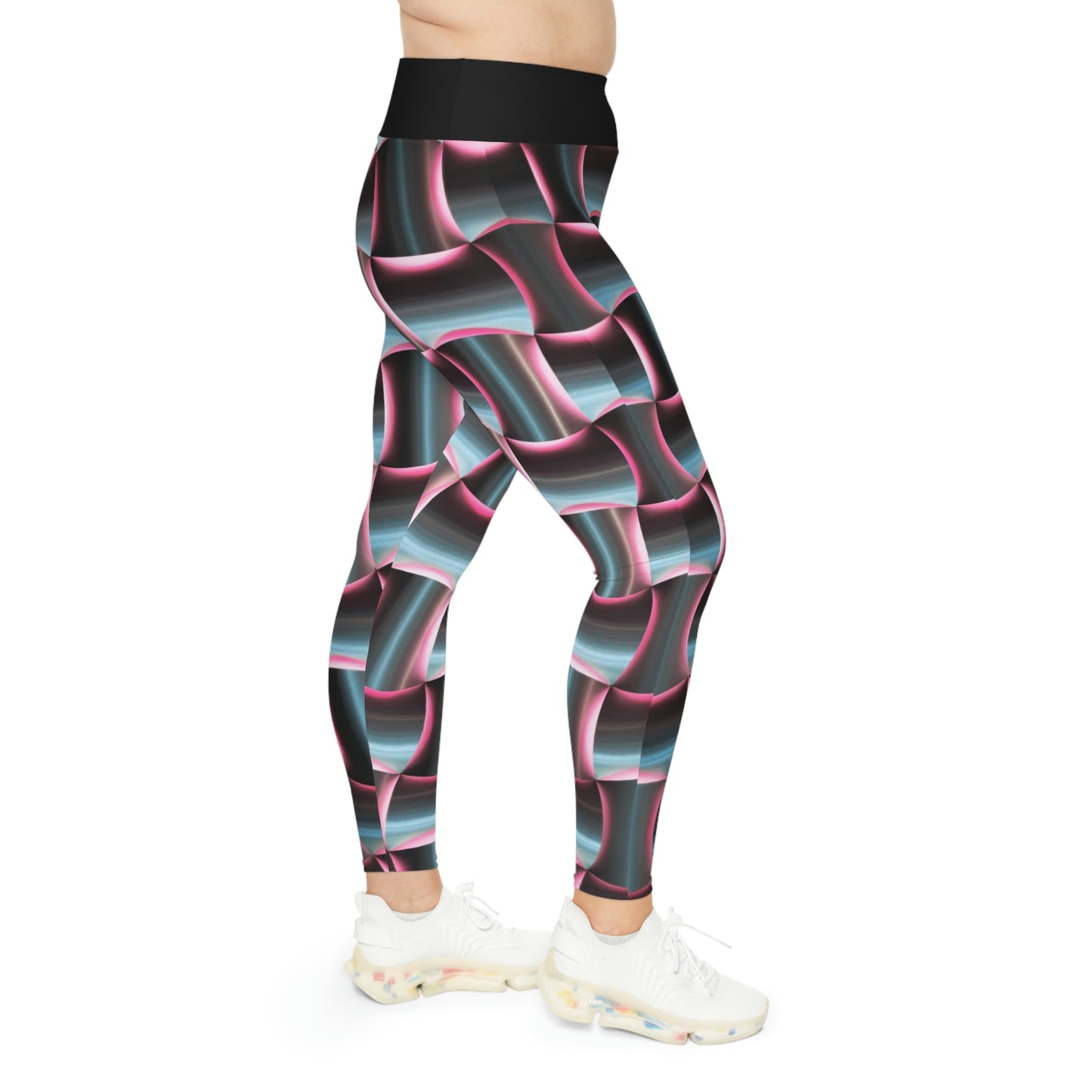 Robot Plus Size Leggings Plus Size Leggings One of a Kind Gift - Unique Workout Activewear tights for Mom fitness, Mothers Day, Girlfriend Christmas Gift