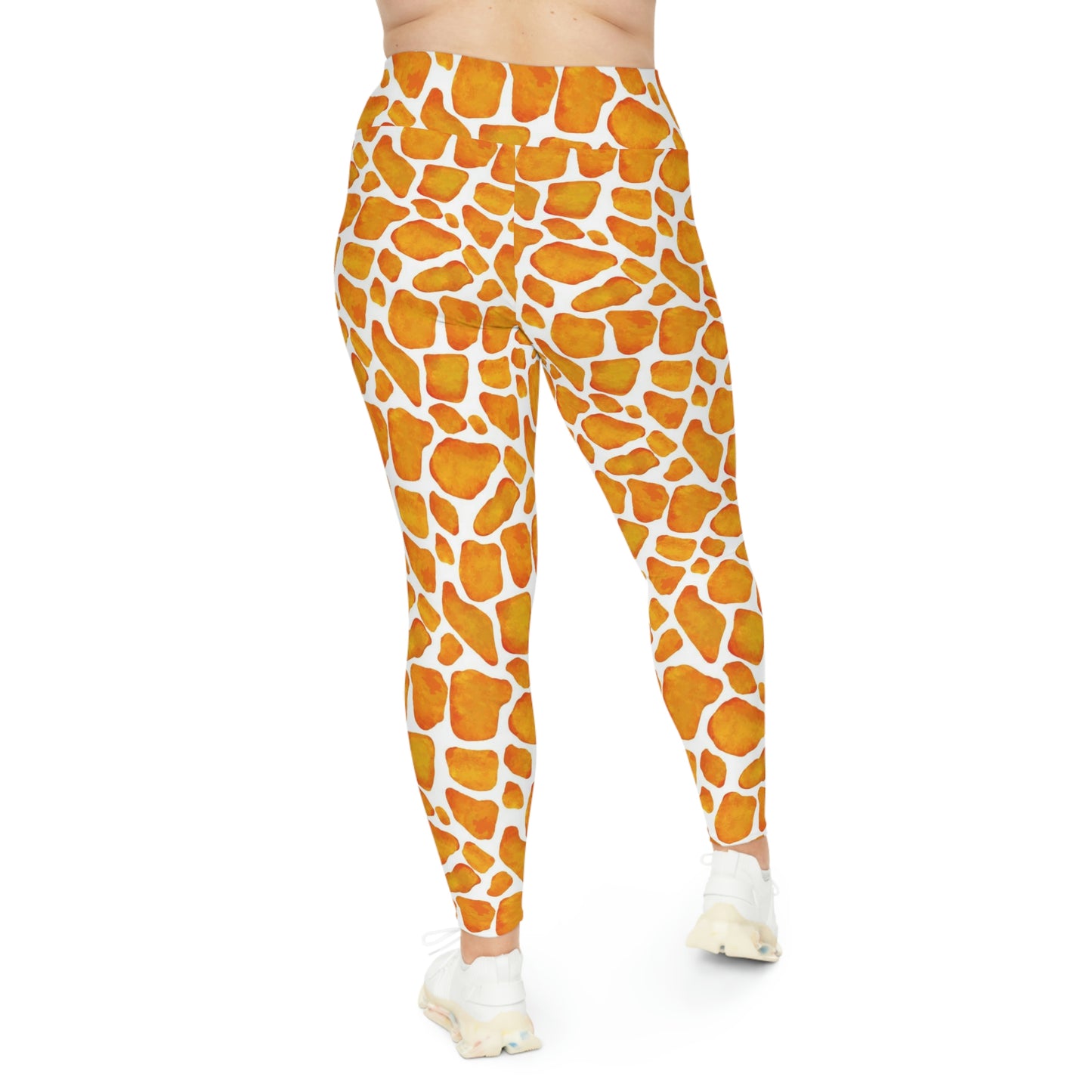 Giraffe Plus Size Leggings animal kingdom, One of a Kind Workout Activewear for Wife Fitness, Best Friend, mom and me tights Christmas Gift