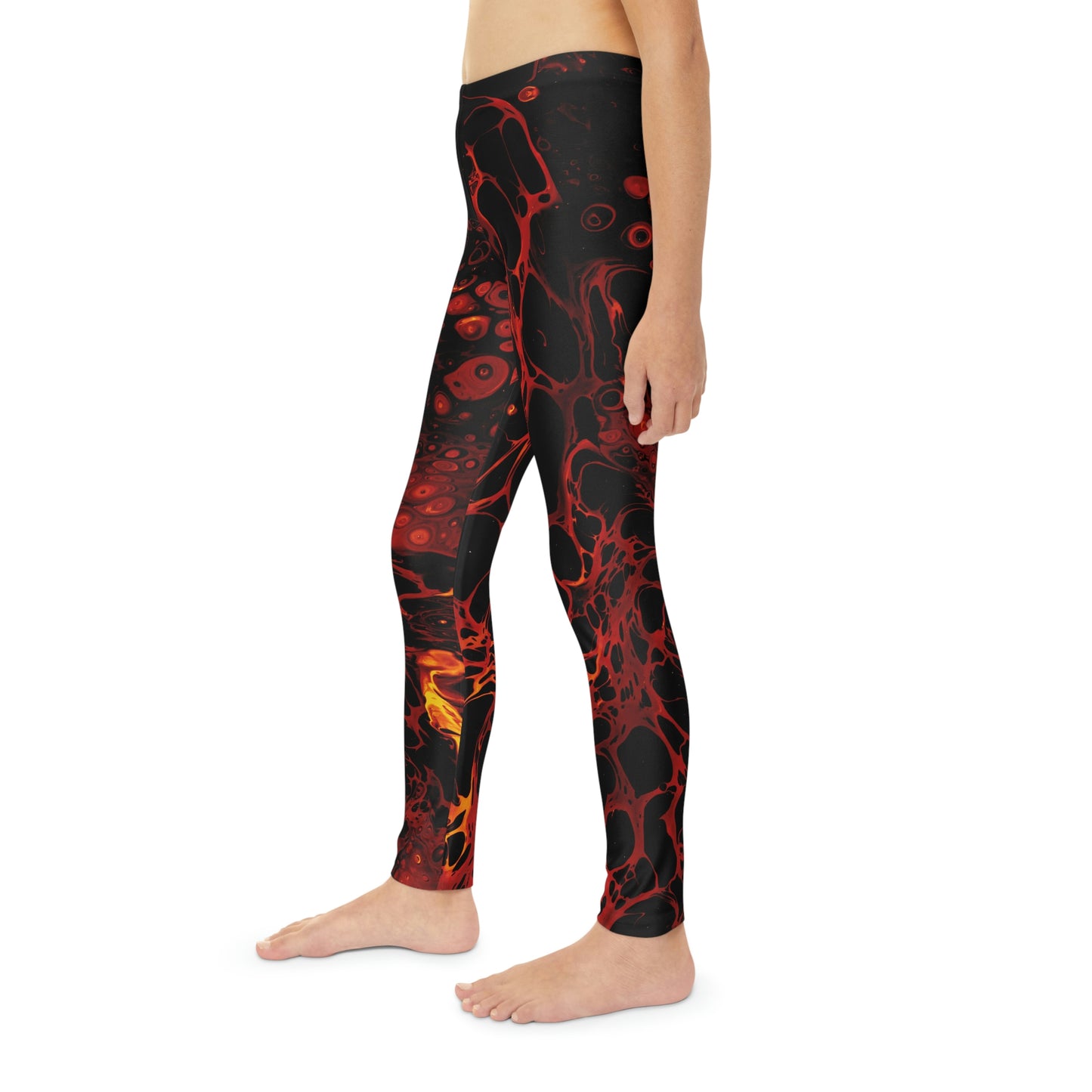 Lava Cute Summer Youth Leggings, One of a Kind Gift - Workout Activewear tights for kids, Granddaughter, Niece  Christmas Gift