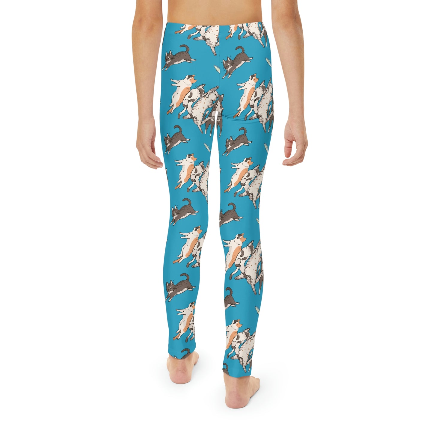 Cat lovers Youth Leggings,  One of a Kind Gift - Unique Workout Activewear tights for  kids Fitness , Daughter, Niece  Christmas Gift