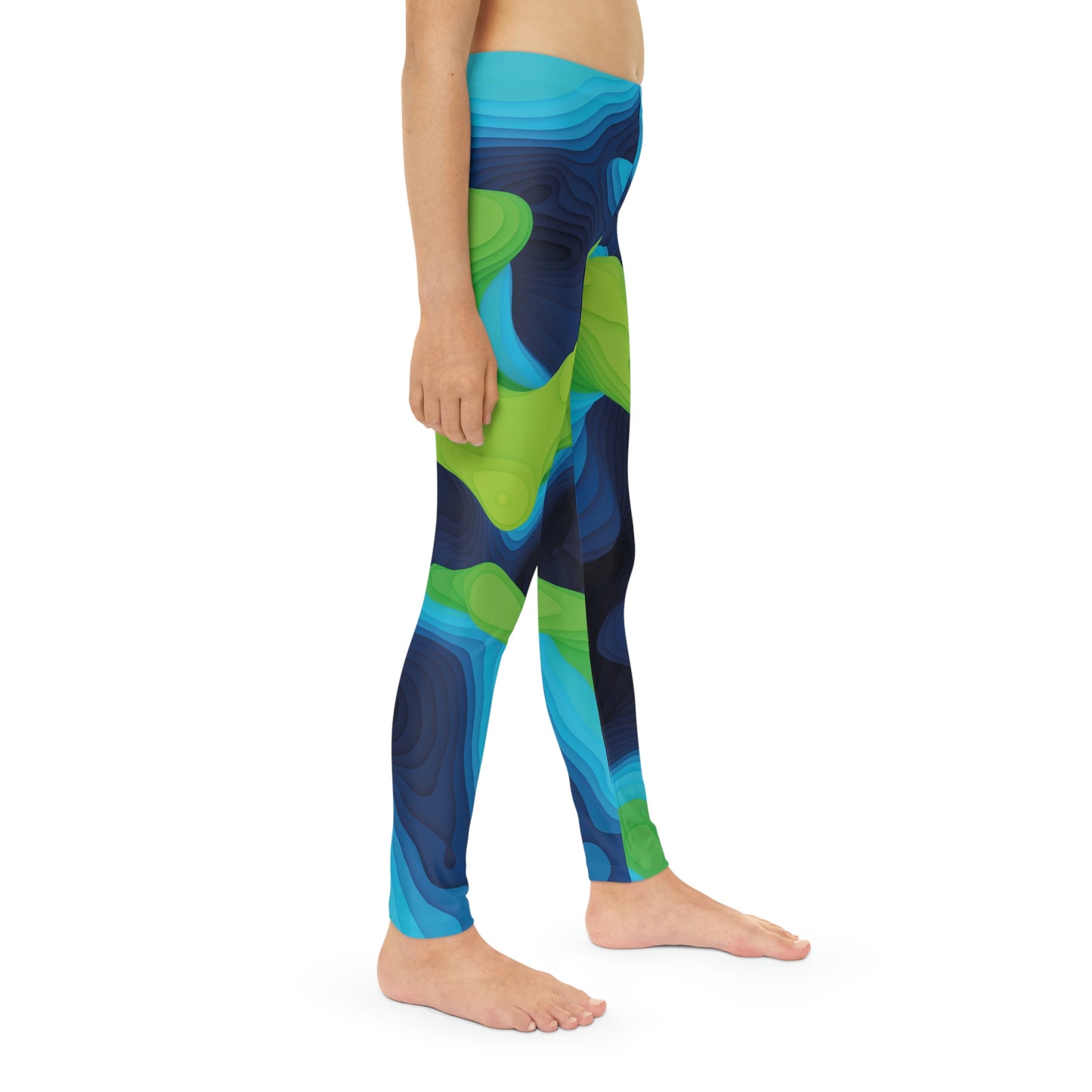 Youth Leggings,  One of a Kind Gift - Unique Workout Activewear tights for a kid Fitness Enthusiast , Daughter, Niece  Christmas Gift