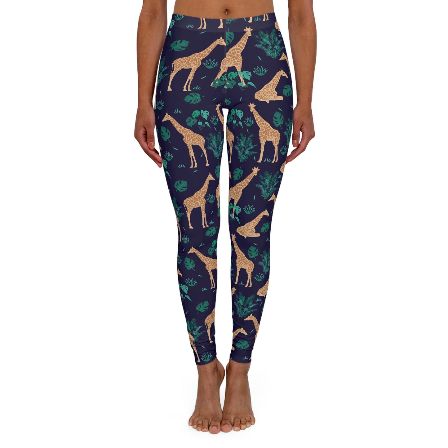 Giraffe animal kingdom, Safari Women Leggings, One of a Kind Gift - Unique Workout Activewear tights for Wife, Girlfriend, Mothers Day Gift