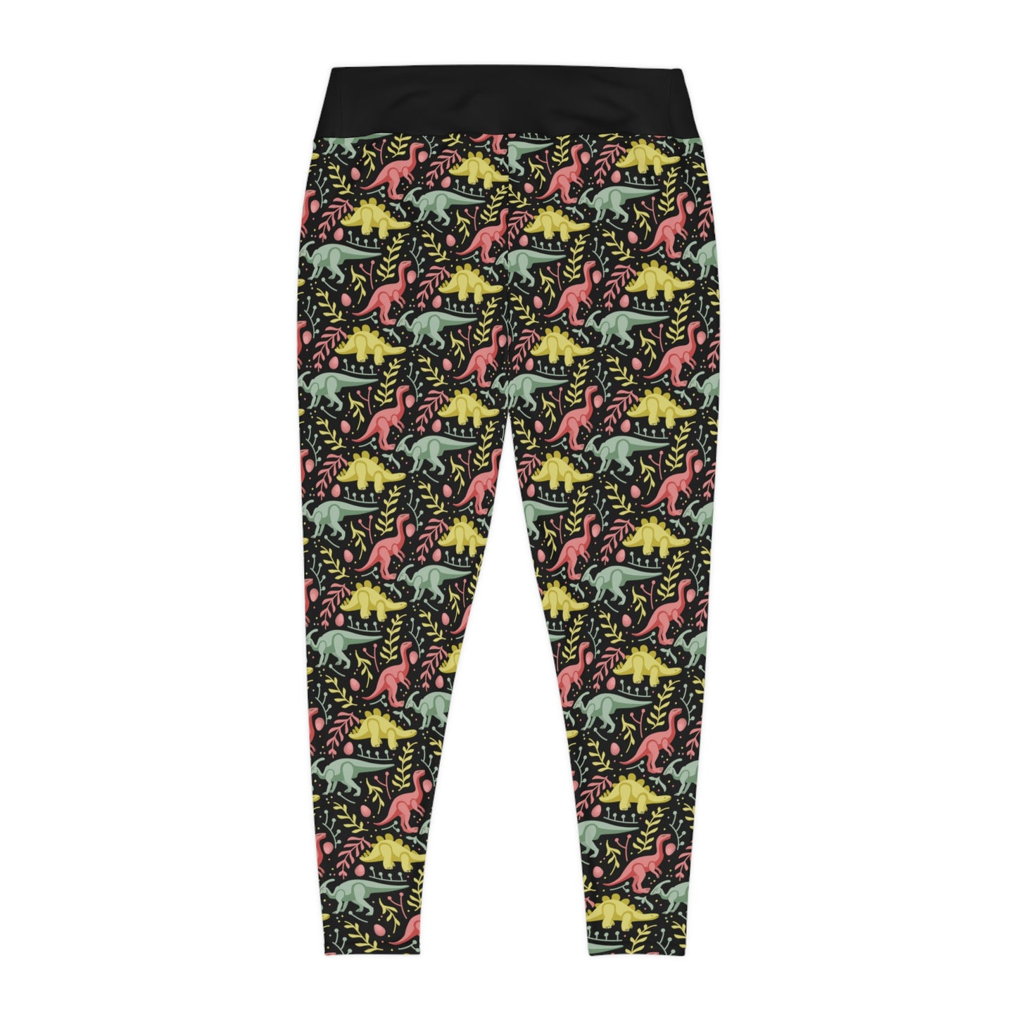 Plus Size Dinosaur Trex Jurassic Park Leggings, One of a Kind - Workout Activewear tights for Wife, Best Friend . Mothers Day or Christmas Gift