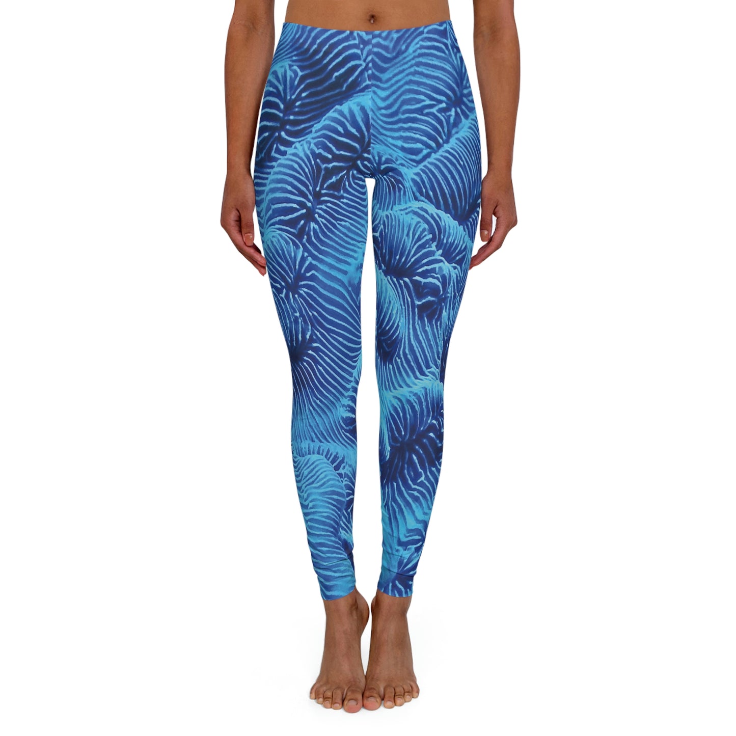 Beach Ocean Women Leggings, One of a Kind Gift - Unique Workout Activewear tights for Wife fitness, Mother, Girlfriend Christmas Gift