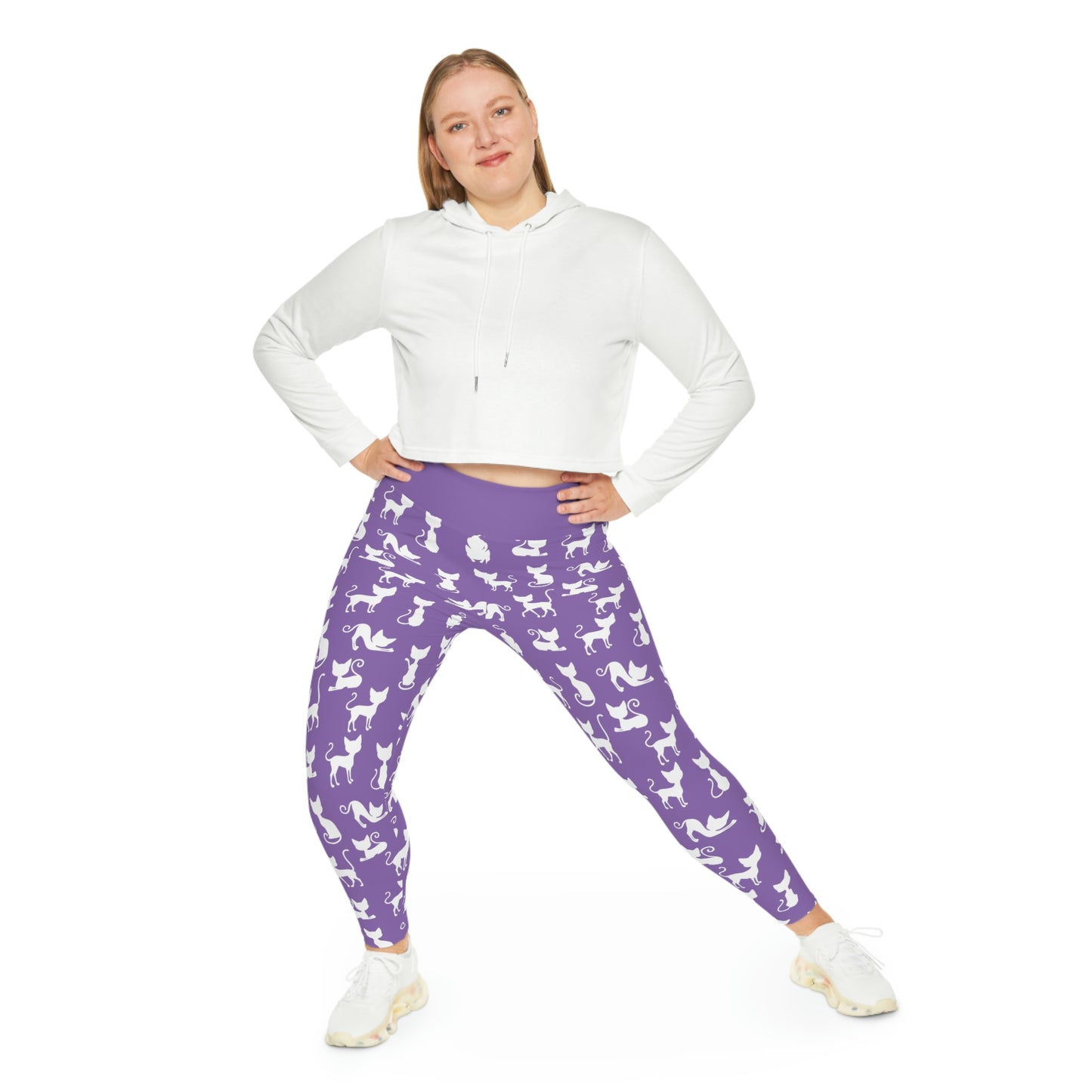 Cat Mom Pawsome Plus Size Leggings Plus Size Leggings One of a Kind Gift - Unique Workout Activewear tights for  kids Fitness , Daughter, Niece  Christmas Gift