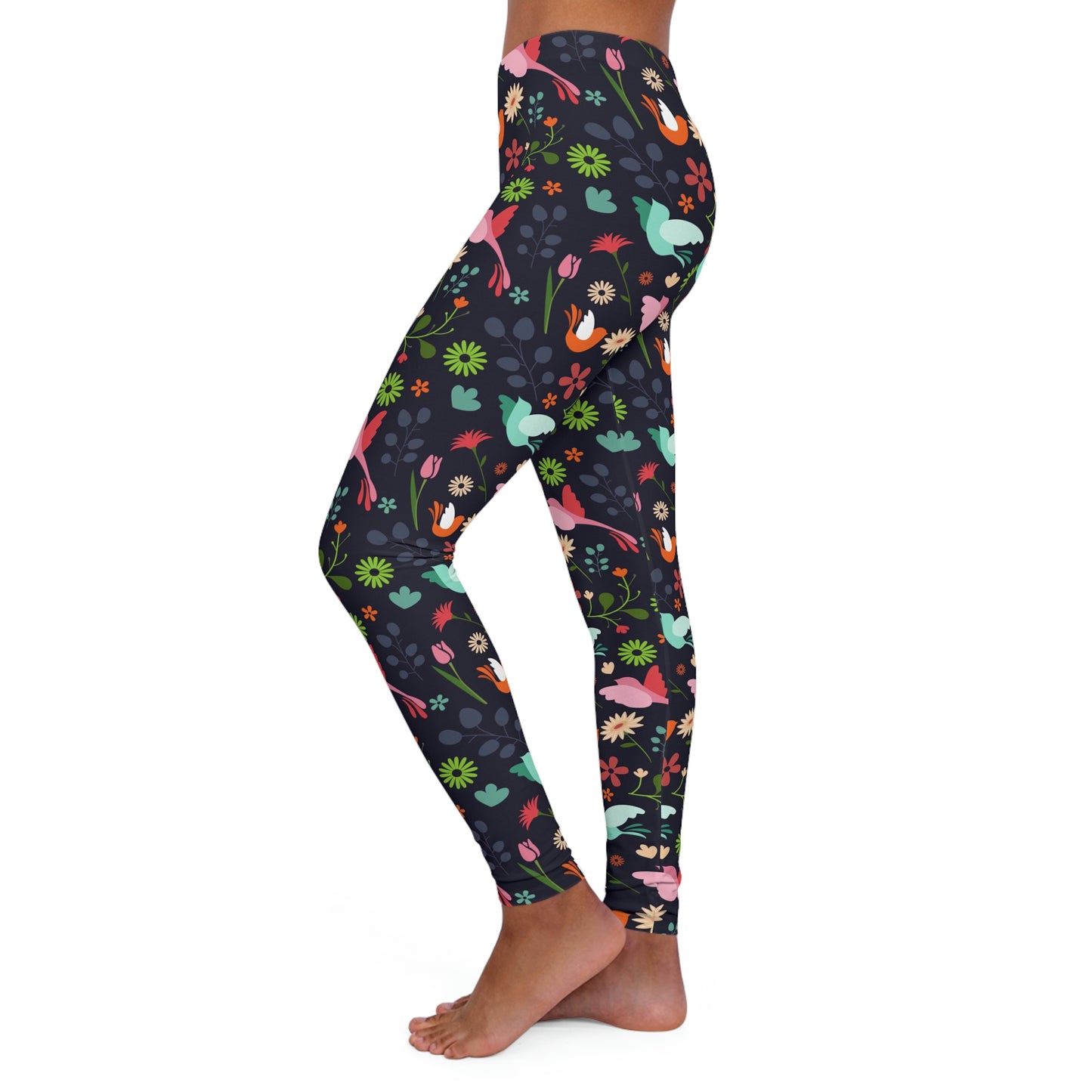 Hummingbird Safari Animal Kingdom  Women Leggings . One of a Kind Workout Activewear tights for Mothers Day, Girlfriend, Gift for Her