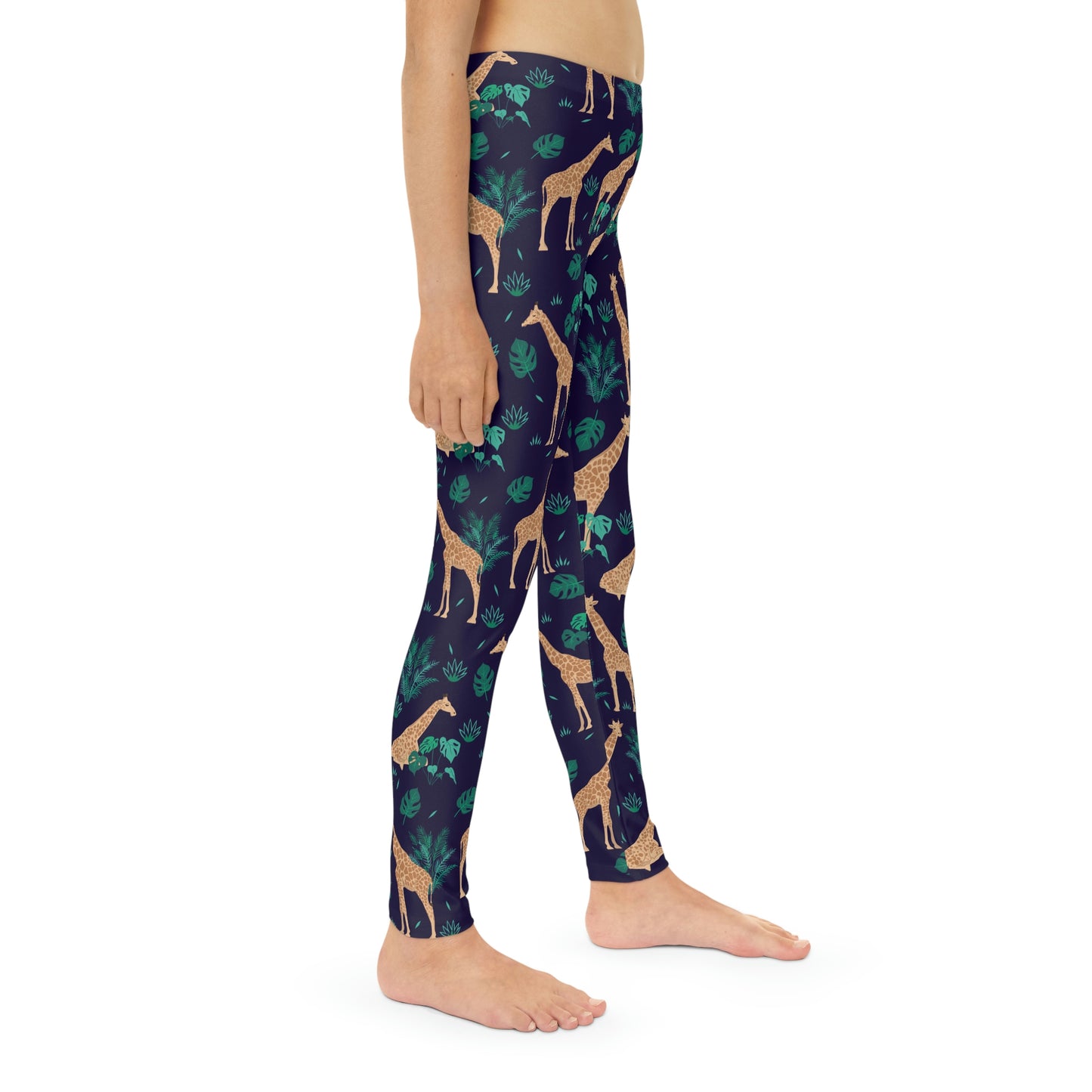 Giraffe animal kingdom, Safari Youth Leggings,  One of a Kind Gift - Unique Workout Activewear tights for kids, Daughter, Niece  Christmas Gift