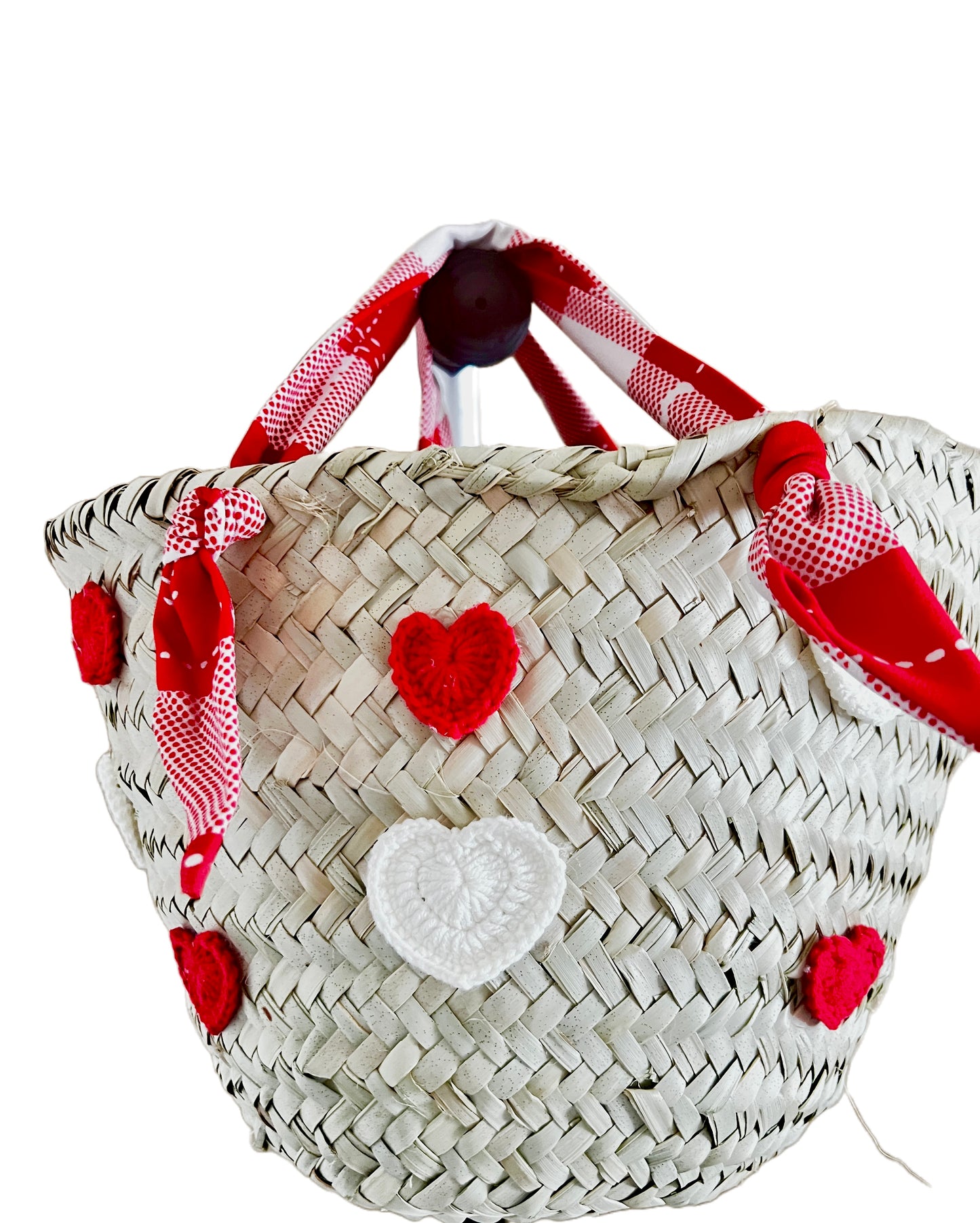 Valentine gift bag, birthday special occassion Hearts Gift Bag ,Handwoven Basket Bag, beach bag, basket bag, african basket, tote bag, market basket