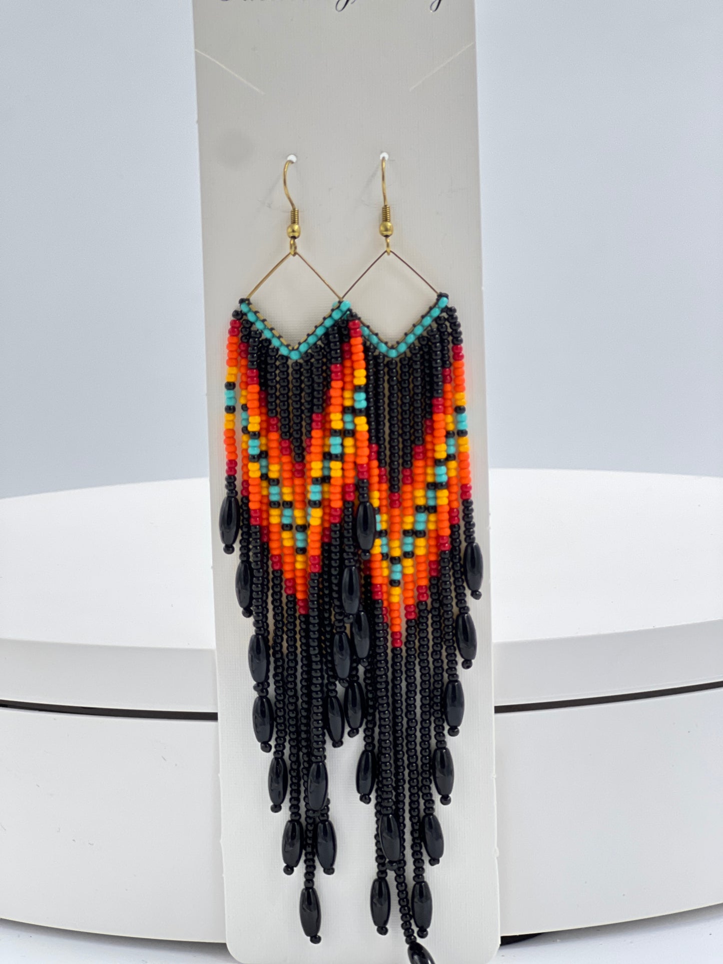 Handcrafted Beaded Fringe Earrings: Drop Dangle Style, Ideal for Summer, Weddings, and Special Gifts for Bridesmaids, Best Friends, and mothers