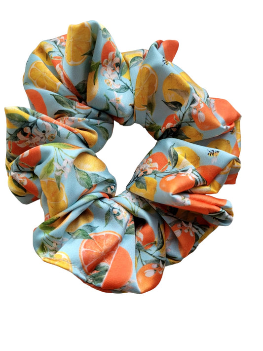 Oranges Oversized satin scrunchies| XXL Scrunchies | Jumbo Scrunchies | Silky Satin Scrunchies |Soft Scrunchies | Hair Scrunchies | Bridal Scrunchies | Bridesmaid Scrunchies | Gift Scrunchies