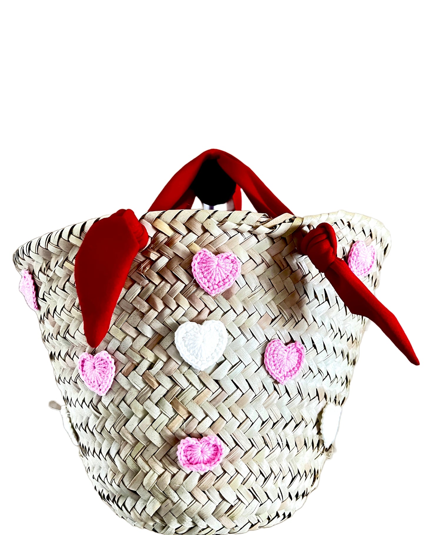 Valentine gift bag, birthday special occassion Hearts Gift Bag ,Handwoven Basket Bag, beach bag, basket bag, african basket, tote bag, market basket